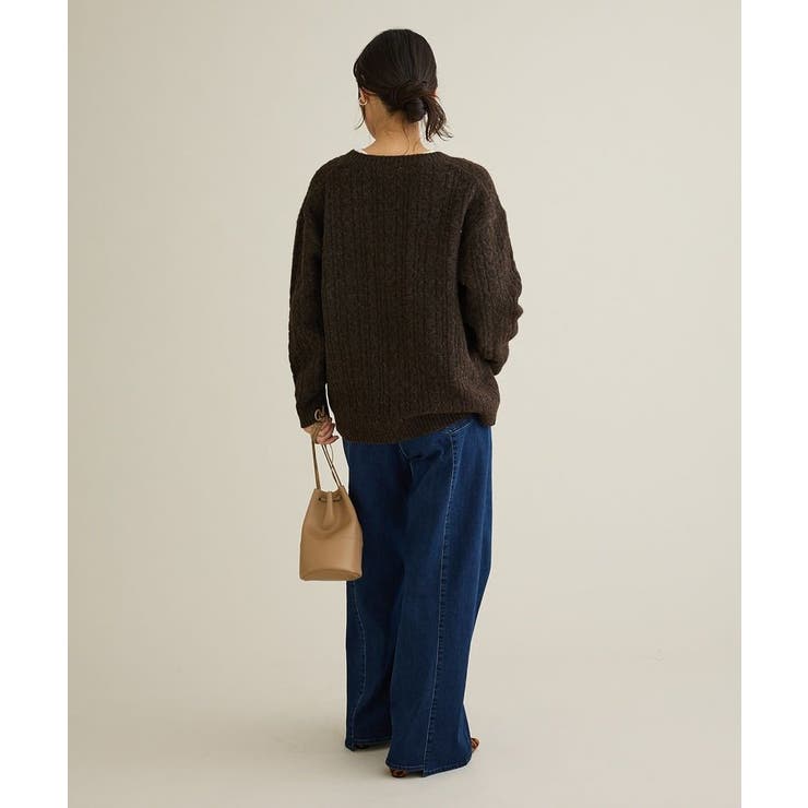 裏起毛デニムワイドストレートパンツ | CRAFT STANDARD BOUTIQUE | 詳細画像20 