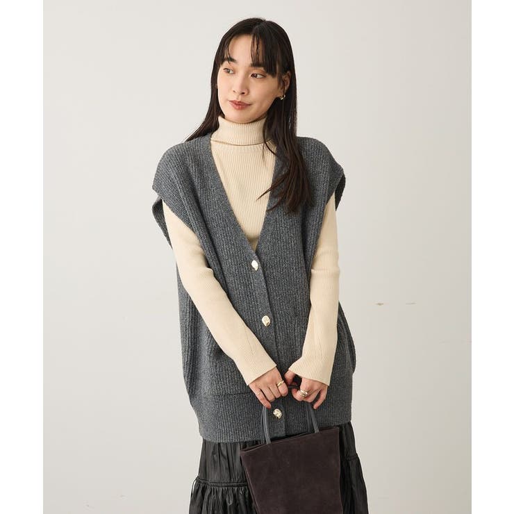 Vネックオーバーサイズニットベスト | CRAFT STANDARD BOUTIQUE | 詳細画像11 