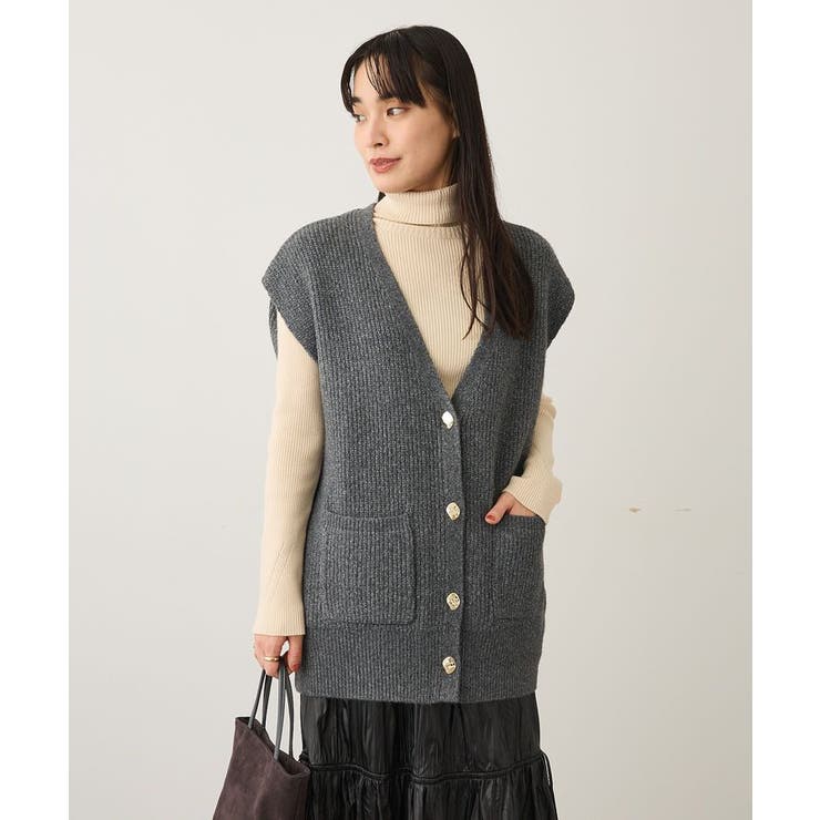 Vネックオーバーサイズニットベスト | CRAFT STANDARD BOUTIQUE | 詳細画像12 