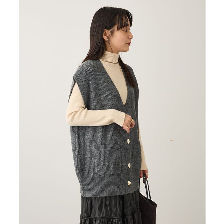 Vネックオーバーサイズニットベスト | CRAFT STANDARD BOUTIQUE | 詳細画像13 