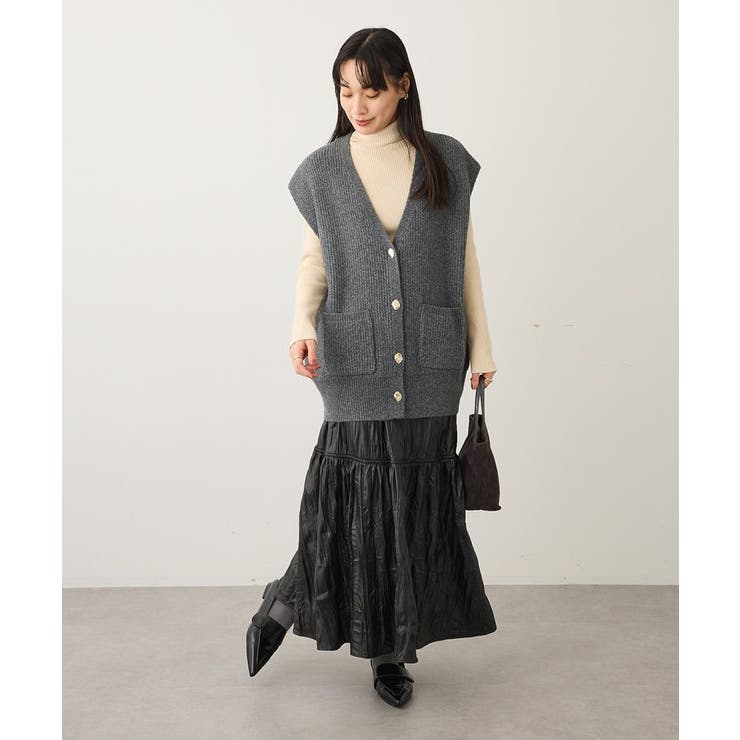 Vネックオーバーサイズニットベスト | CRAFT STANDARD BOUTIQUE | 詳細画像15 