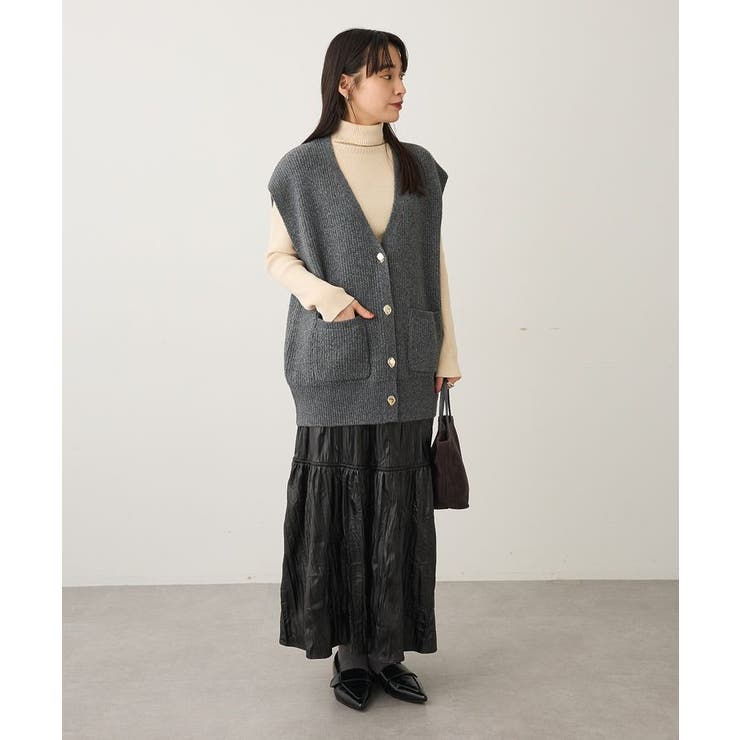 Vネックオーバーサイズニットベスト | CRAFT STANDARD BOUTIQUE | 詳細画像16 