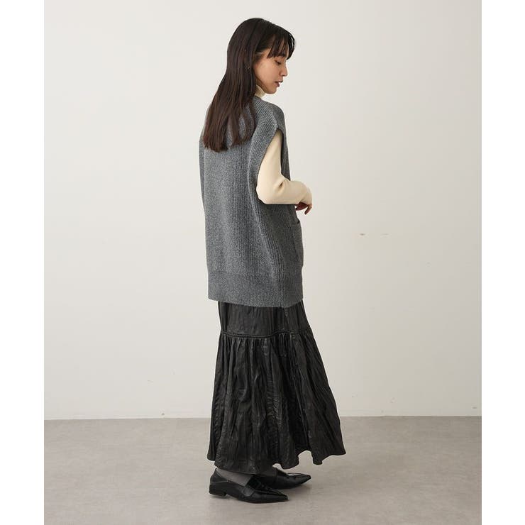Vネックオーバーサイズニットベスト | CRAFT STANDARD BOUTIQUE | 詳細画像18 