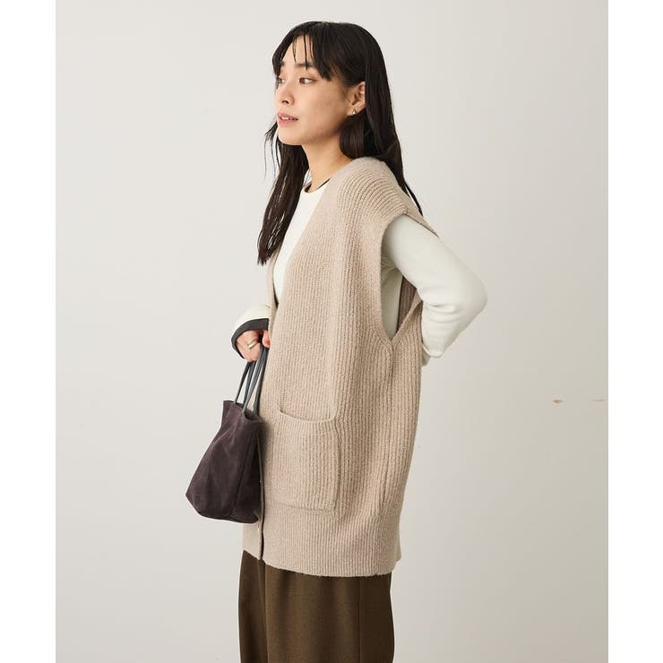 Vネックオーバーサイズニットベスト | CRAFT STANDARD BOUTIQUE | 詳細画像4 