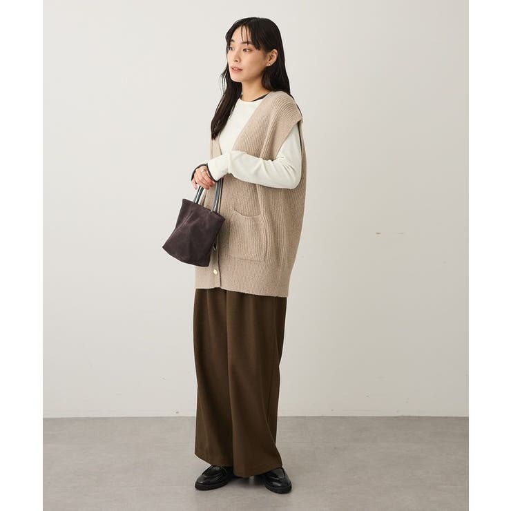 Vネックオーバーサイズニットベスト | CRAFT STANDARD BOUTIQUE | 詳細画像7 
