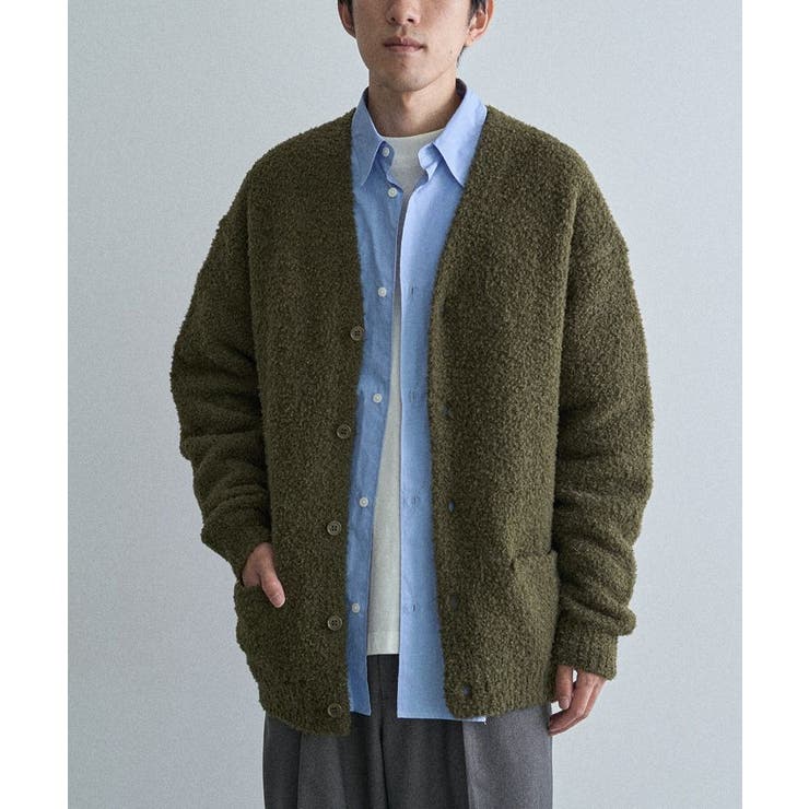 カーキ | フェザーモールニットカーディガン | CRAFT STANDARD BOUTIQUE