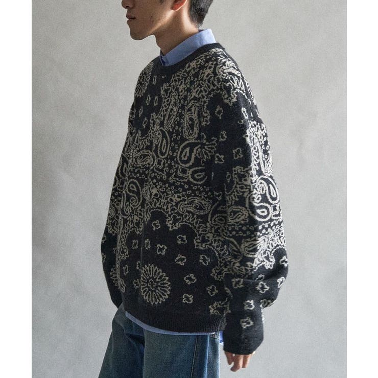 ペイズリー柄ニットプルオーバー | CRAFT STANDARD BOUTIQUE | 詳細画像2 