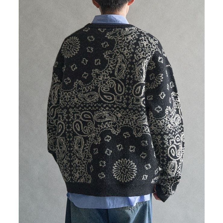 ペイズリー柄ニットプルオーバー | CRAFT STANDARD BOUTIQUE | 詳細画像3 