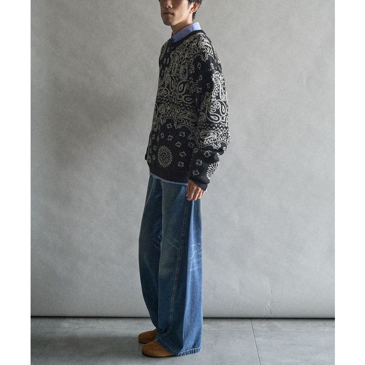 ペイズリー柄ニットプルオーバー | CRAFT STANDARD BOUTIQUE | 詳細画像5 