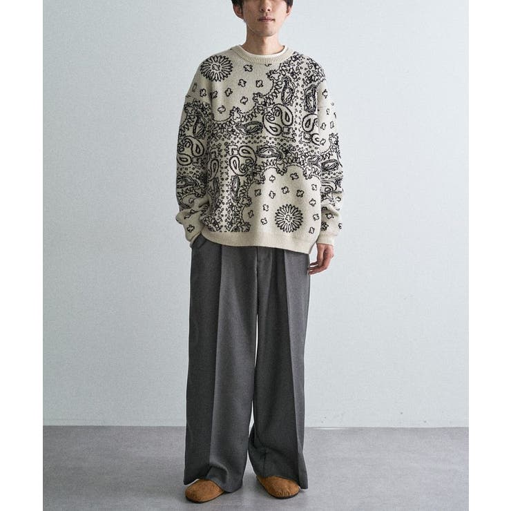 ペイズリー柄ニットプルオーバー | CRAFT STANDARD BOUTIQUE | 詳細画像10 
