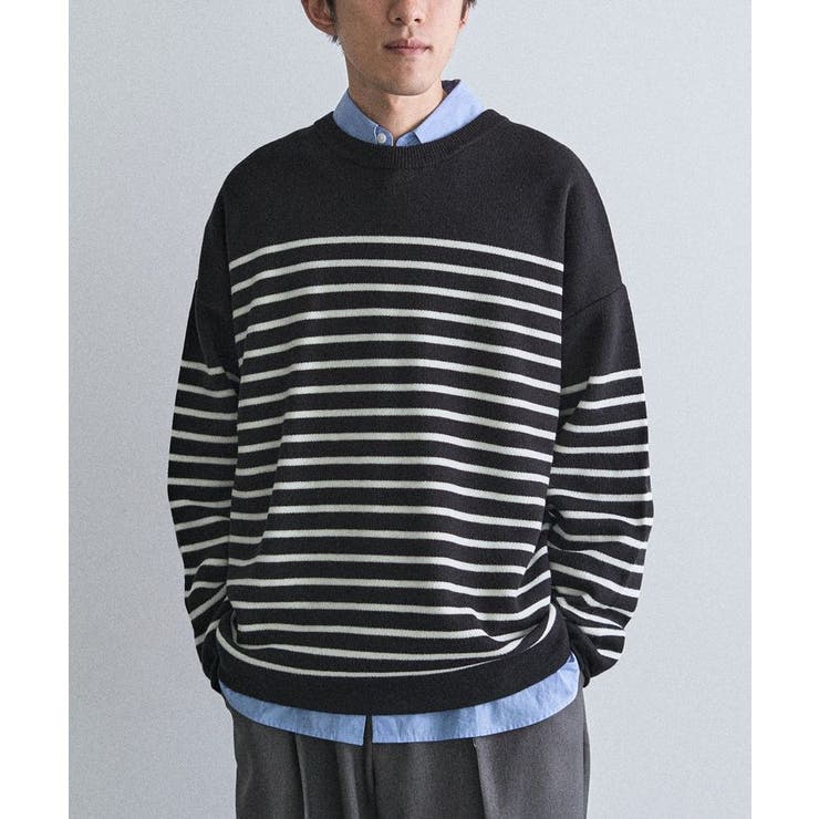 ボーダーブラック | パネルボーダーニットプルオーバー | CRAFT STANDARD BOUTIQUE