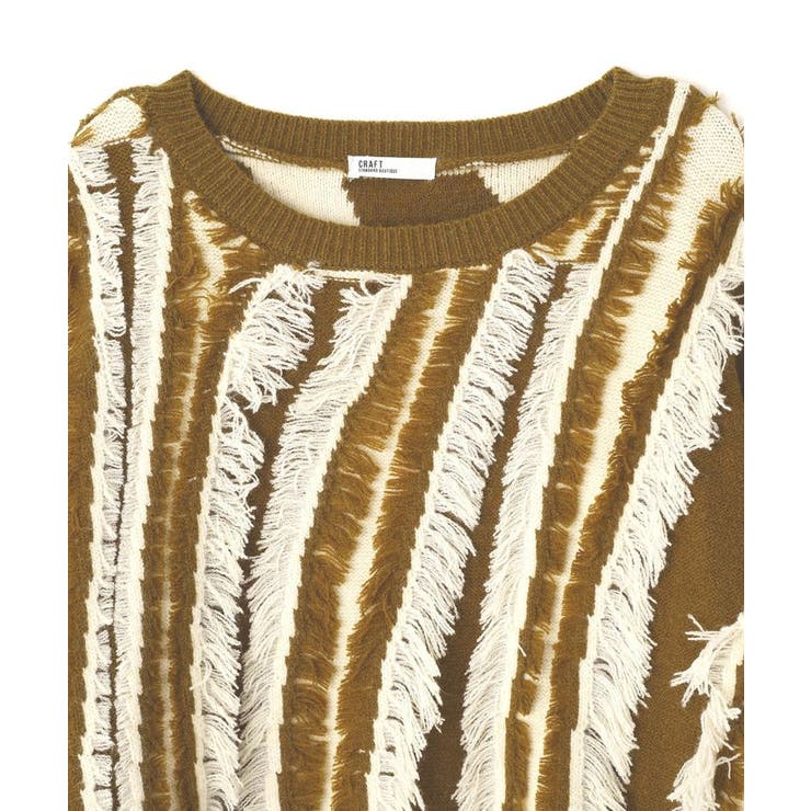 バイカラーフリンジニットプルオーバー | CRAFT STANDARD BOUTIQUE | 詳細画像24 