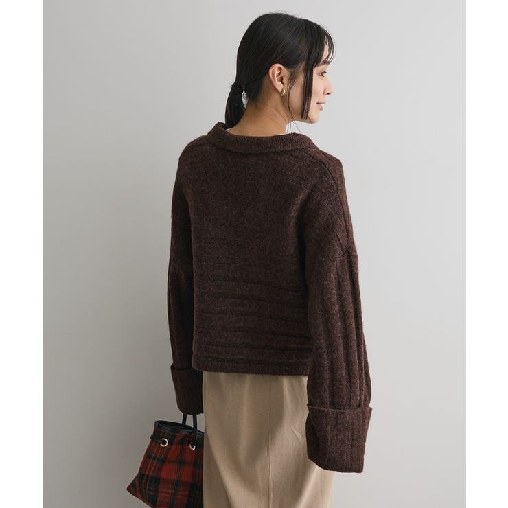 洗える/ロールアップ袖ショート丈ニットプルオーバー | CRAFT STANDARD BOUTIQUE | 詳細画像5 