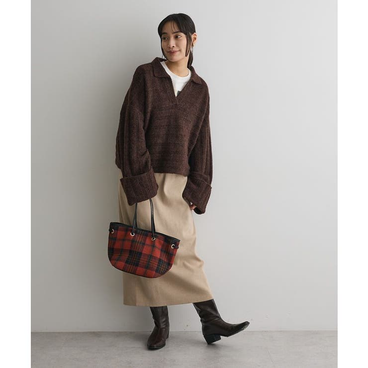 洗える/ロールアップ袖ショート丈ニットプルオーバー | CRAFT STANDARD BOUTIQUE | 詳細画像6 