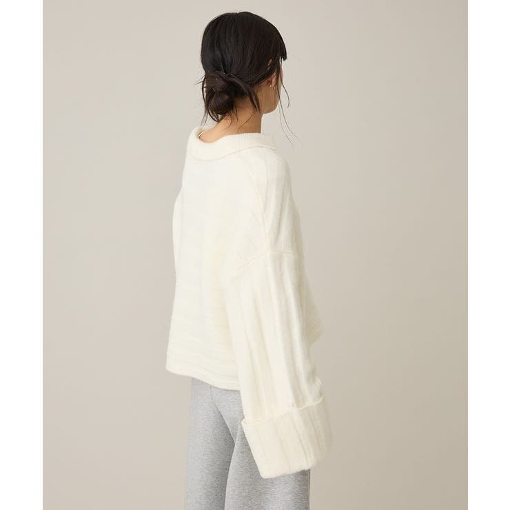 洗える/ロールアップ袖ショート丈ニットプルオーバー | CRAFT STANDARD BOUTIQUE | 詳細画像24 