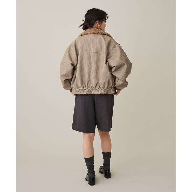 フェイクレザー衿ボアブルゾン | CRAFT STANDARD BOUTIQUE | 詳細画像10 