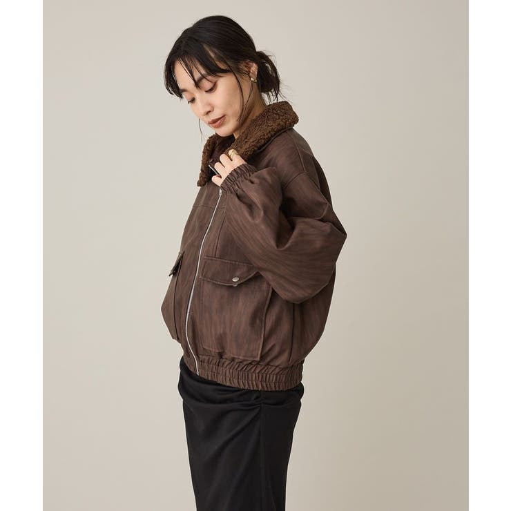 フェイクレザー衿ボアブルゾン | CRAFT STANDARD BOUTIQUE | 詳細画像17 