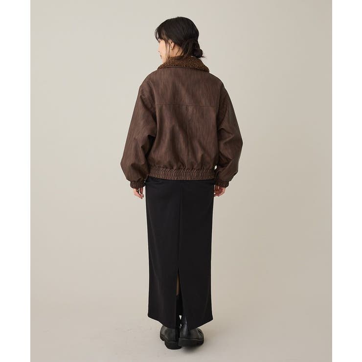 フェイクレザー衿ボアブルゾン | CRAFT STANDARD BOUTIQUE | 詳細画像21 