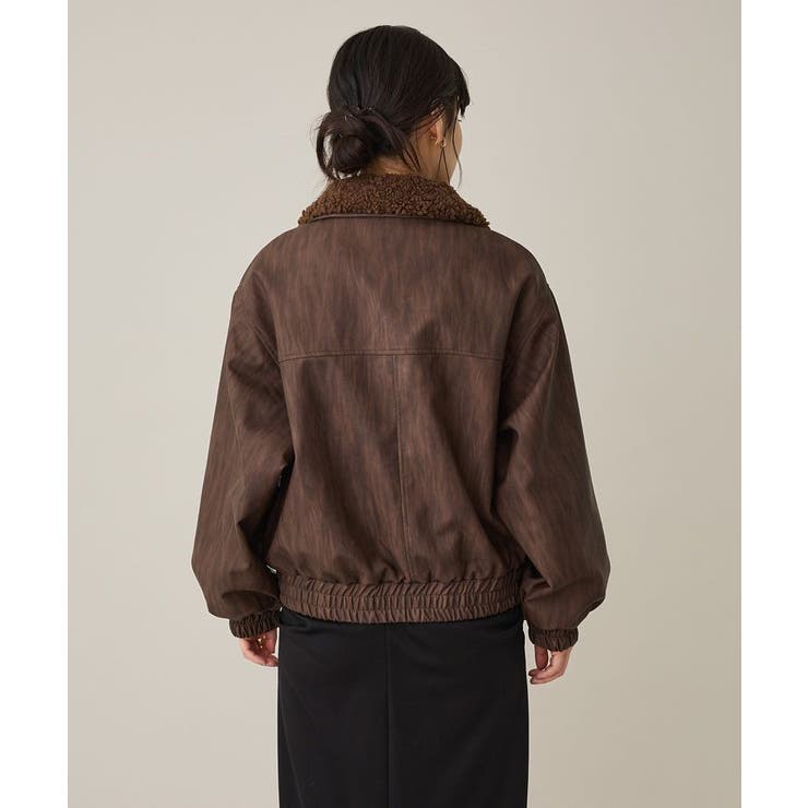 フェイクレザー衿ボアブルゾン | CRAFT STANDARD BOUTIQUE | 詳細画像18 