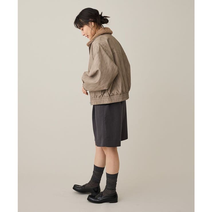 フェイクレザー衿ボアブルゾン | CRAFT STANDARD BOUTIQUE | 詳細画像9 