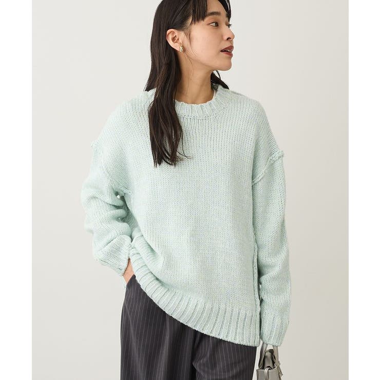 アウトリンキングミックスニットプルオーバー | CRAFT STANDARD BOUTIQUE | 詳細画像7 