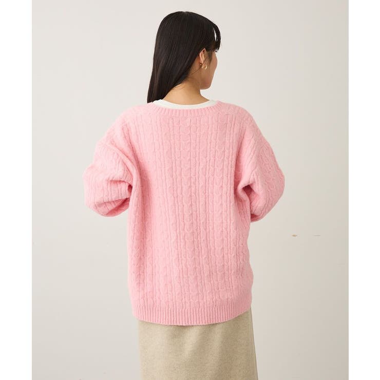 洗える/起毛ケーブルVニットネックニットプルオーバー | CRAFT STANDARD BOUTIQUE | 詳細画像23 