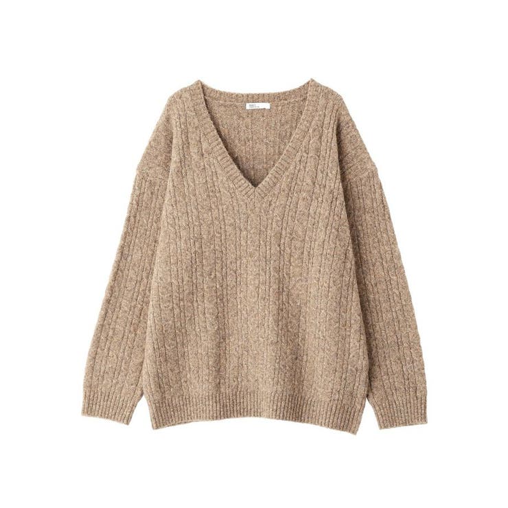 洗える/起毛ケーブルVニットネックニットプルオーバー | CRAFT STANDARD BOUTIQUE | 詳細画像40 