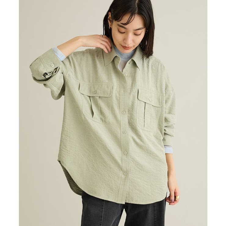 ライトグリーン | とろみワークシャツ | CRAFT STANDARD BOUTIQUE