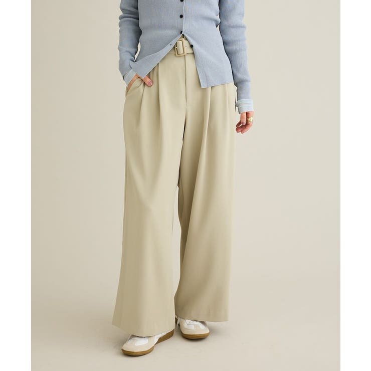 ハイウエストベルトワイドパンツ | CRAFT STANDARD BOUTIQUE | 詳細画像1 