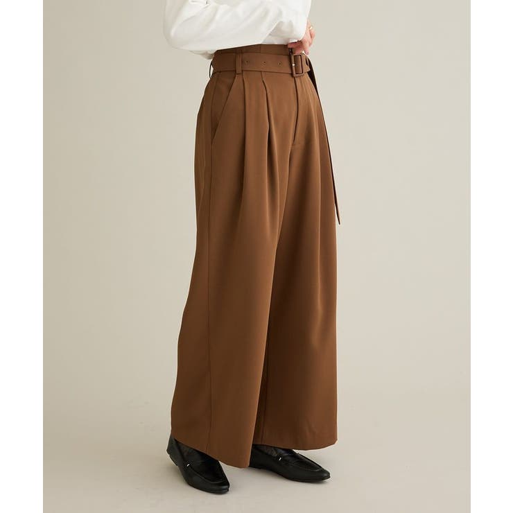 ハイウエストベルトワイドパンツ | CRAFT STANDARD BOUTIQUE | 詳細画像13 