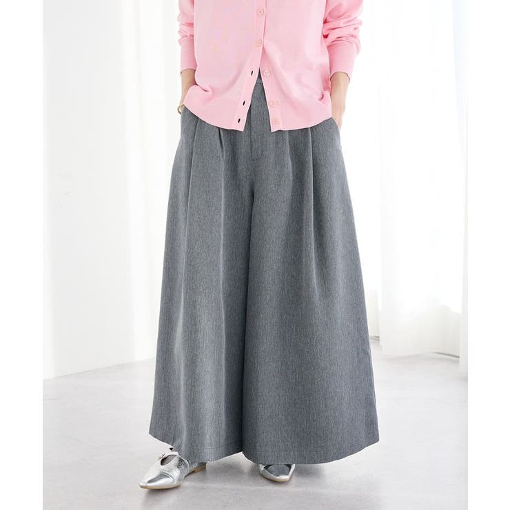 杢グレー | スカーチョワイドパンツ | CRAFT STANDARD BOUTIQUE