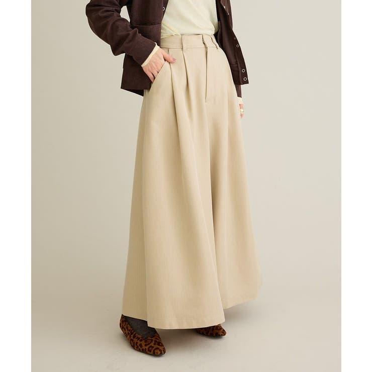 ベージュ | スカーチョワイドパンツ | CRAFT STANDARD BOUTIQUE
