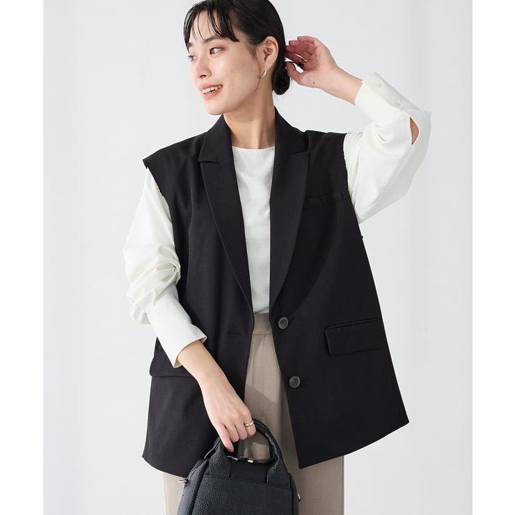 ＜セレモニー＞カットアウトデザインテーラードジレ | CRAFT STANDARD BOUTIQUE | 詳細画像2 