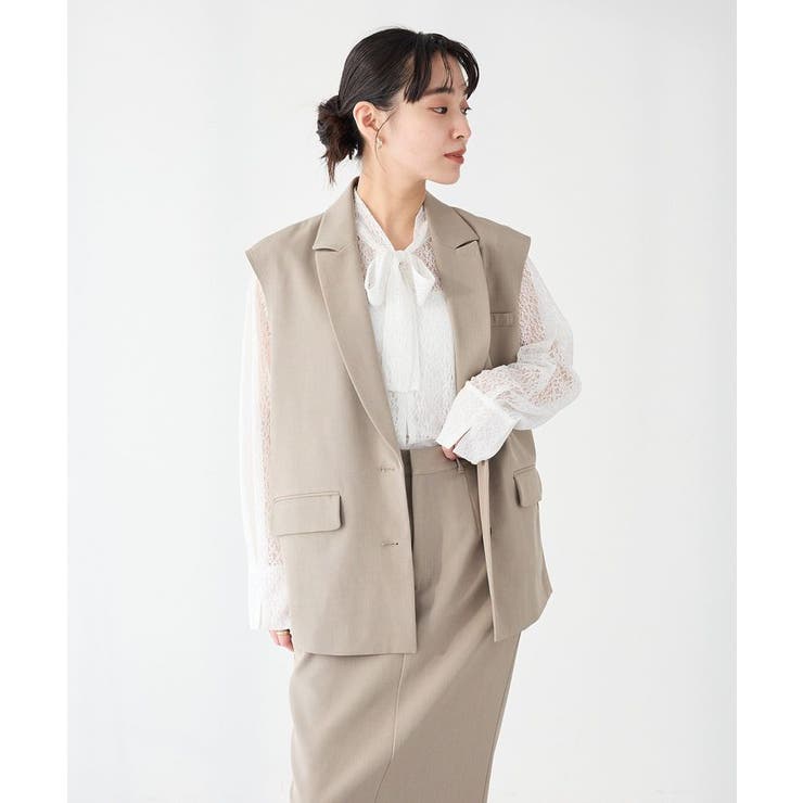 カットアウトデザインテーラードジレ | CRAFT STANDARD BOUTIQUE | 詳細画像14 