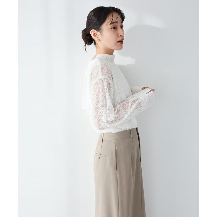 ＜セレモニー＞前後2WAYレースボウタイブラウス | CRAFT STANDARD BOUTIQUE | 詳細画像3 