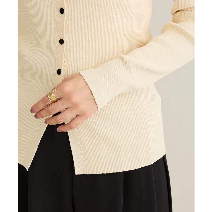 洗える/襟付きコンパクトリブニットカーディガン | CRAFT STANDARD BOUTIQUE | 詳細画像34 