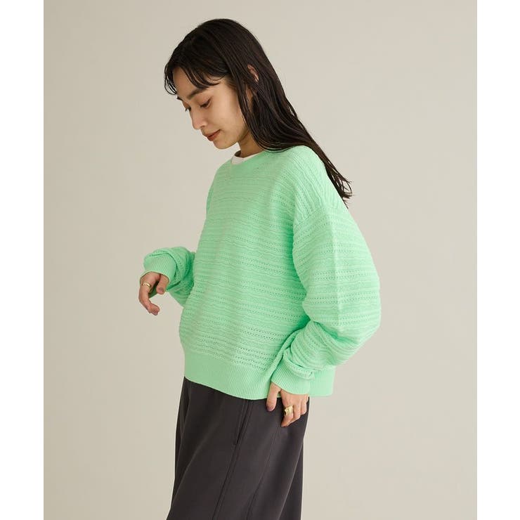 洗える/レースボーダーニットプルオーバー | CRAFT STANDARD BOUTIQUE | 詳細画像11 