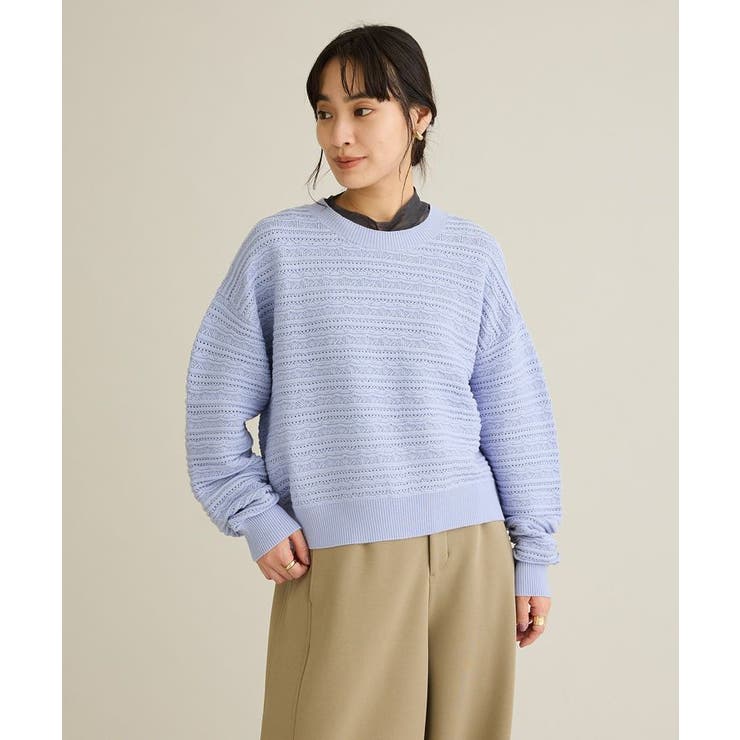 洗える/レースボーダーニットプルオーバー | CRAFT STANDARD BOUTIQUE | 詳細画像20 