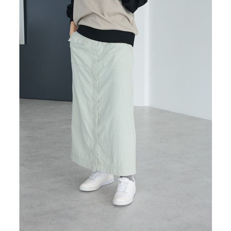 ナイロンダブルウエストIラインスカート | CRAFT STANDARD BOUTIQUE | 詳細画像12 