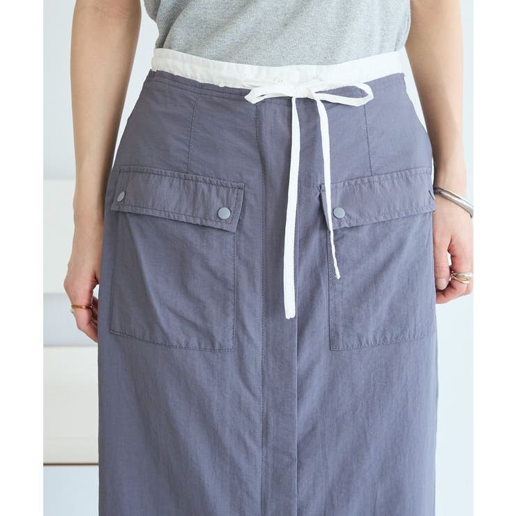 ナイロンダブルウエストIラインスカート | CRAFT STANDARD BOUTIQUE | 詳細画像20 