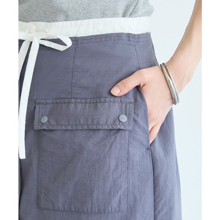 ナイロンダブルウエストIラインスカート | CRAFT STANDARD BOUTIQUE | 詳細画像21 