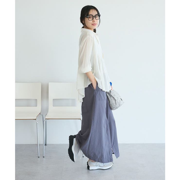 ナイロンダブルウエストIラインスカート | CRAFT STANDARD BOUTIQUE | 詳細画像9 