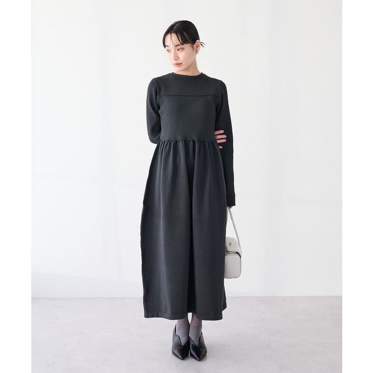 チャコールグレー | ＜セレモニー＞スポンディッシュニットワンピース | CRAFT STANDARD BOUTIQUE