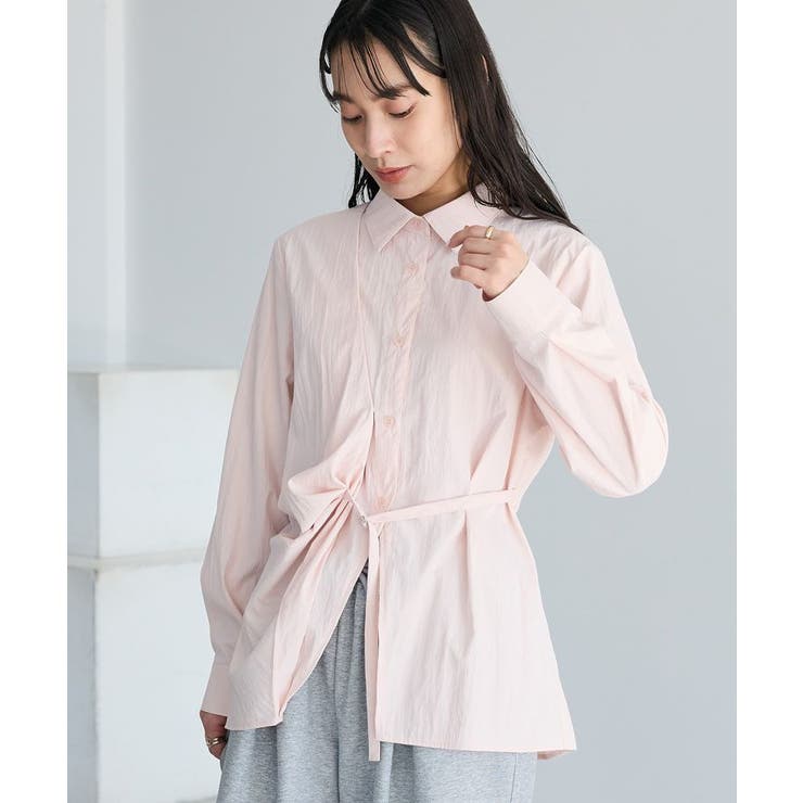 ベルト付きカシュクールシャツ | CRAFT STANDARD BOUTIQUE | 詳細画像1 