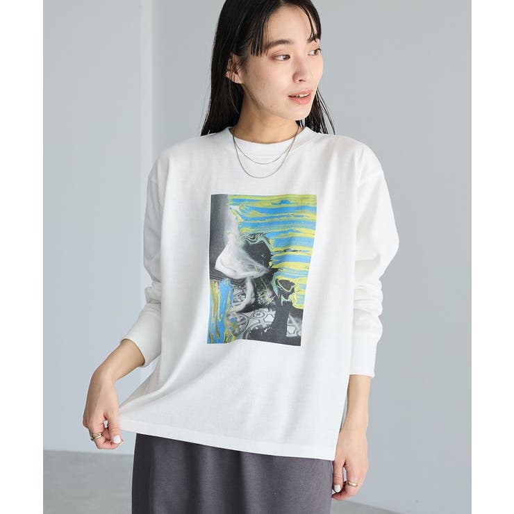オフホワイト | アートライクプリントロンTee | CRAFT STANDARD BOUTIQUE