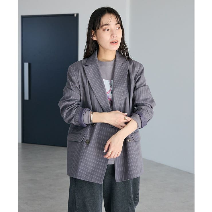 ストライプダブルジャケット | CRAFT STANDARD BOUTIQUE | 詳細画像8 