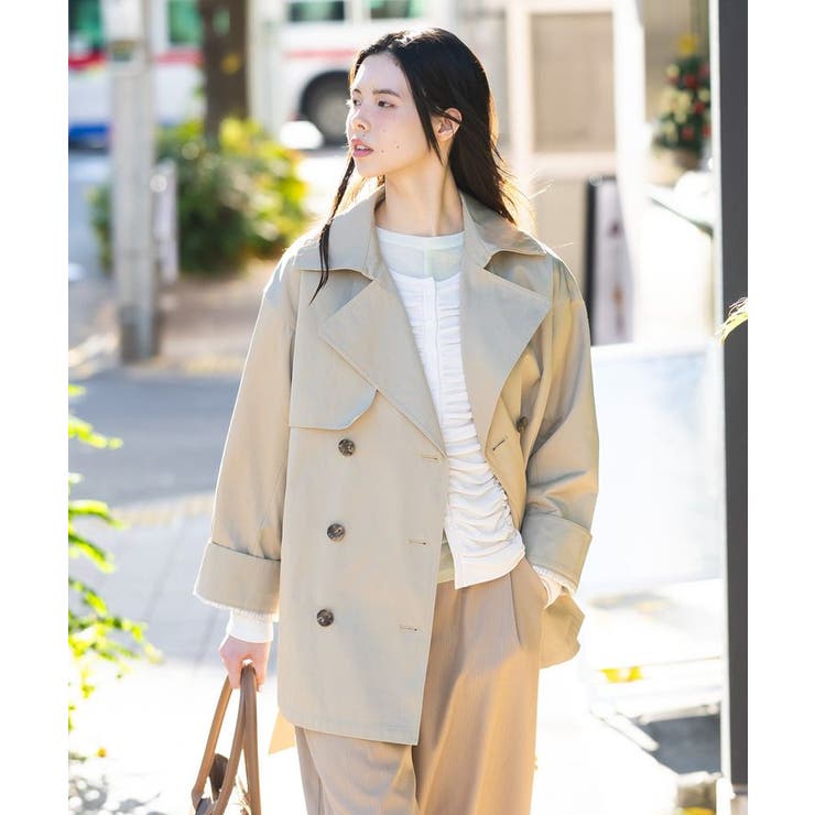 ワイドカフスミディトレンチコート | CRAFT STANDARD BOUTIQUE | 詳細画像3 