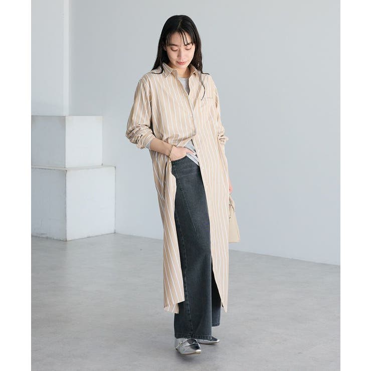 ストライプシャツワンピース | CRAFT STANDARD BOUTIQUE | 詳細画像13 