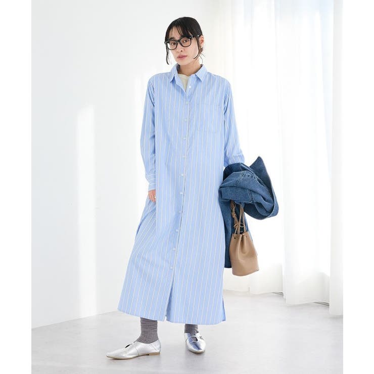ストライプシャツワンピース | CRAFT STANDARD BOUTIQUE | 詳細画像5 