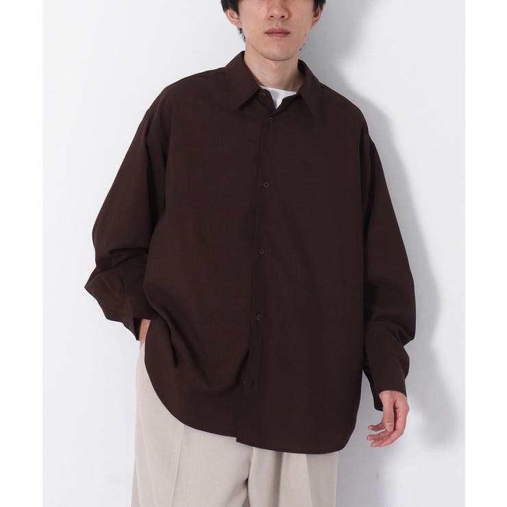 ブラウン | イージーケア/吸水速乾/UVカット / レギュラーカラーシャツ | CRAFT STANDARD BOUTIQUE